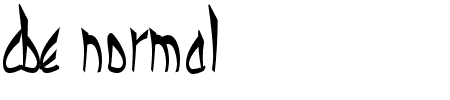 CBE Normal Bold Schriftart