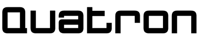 Schriftart Quatron: Mehr Infos & Vorschau Generator TTF: Quatron Schriftart