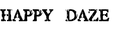 Schriftart Happy Daze: Mehr Infos & Zeichen Übersicht TTF: Happy Daze Schriftart