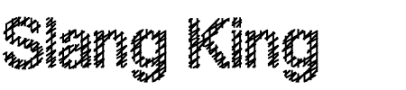 Slang King Bold Schriftart