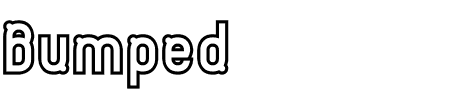 TTF: Bumped Schriftart
