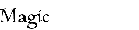 Schriftart Magic: Mehr Infos & Vorschau Generator TTF: Magic Schriftart