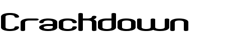 TTF: Crackdown Regular Schriftart