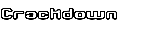 Schriftart Crackdown Outlined: Mehr Infos & Vorschau Generator TTF: Crackdown Outlined Schriftart