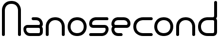 Font Nanosecond: Mehr Infos & Zeichen Übersicht TTF: Nanosecond Font