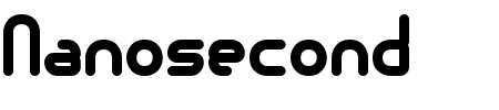 Nanosecond Thick BRK Schriftart