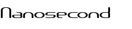Nanosecond Wide BRK Schriftart