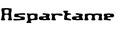 TTF: Aspartame Schriftart