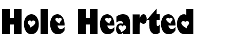 Schrift Hole Hearted: Mehr Infos & Zeichen Übersicht TTF: Hole Hearted Schrift