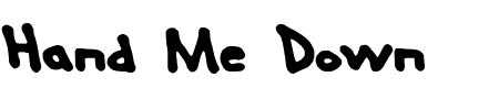 Hand Me Down S BRK Schriftart