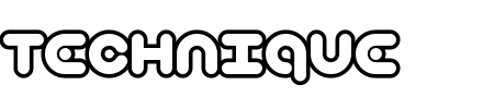 TTF: Technique Outlined BRK Schriftart