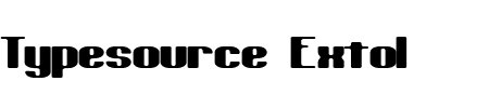 Schriftart Typesource Extol: Mehr Infos & Vorschau Generator TTF: Typesource Extol Schriftart