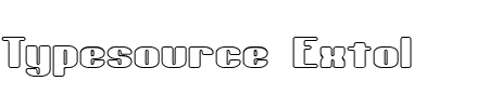 Schriftart Typesource Extol Outlined: Mehr Infos & Vorschau Generator TTF: Typesource Extol Outlined Schriftart