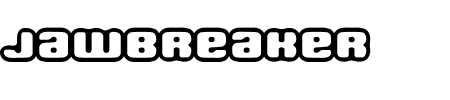 TTF: Jawbreaker Outlined Schriftart