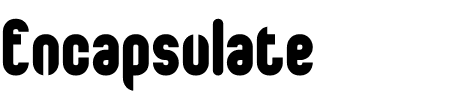 Encapsulate Plain BRK Schriftart