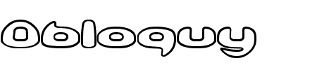 TTF: Obloquy Outlined BRK Schriftart