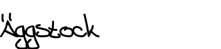 TTF: �ggstock Schriftart