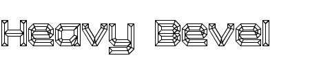Schriftart Heavy Bevel BRK: Mehr Infos & Vorschau Generator TTF: Heavy Bevel BRK Schriftart