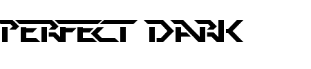 TTF: Perfect Dark BRK Schriftart