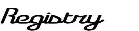 Schriftart Registry BRK: Mehr Infos & Vorschau Generator TTF: Registry BRK Schriftart