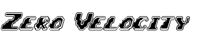 TTF: Zero Velocity BRK Schriftart