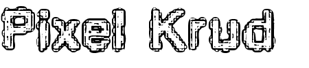 TTF: Pixel Krud BRK Schrift