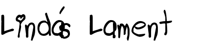 Schriftart Linda's Lament: Mehr Infos & Zeichen Übersicht TTF: Linda's Lament Schriftart