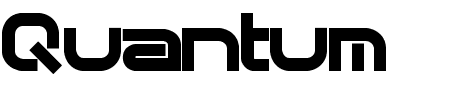 Quantum Flat (BRK) Schriftart