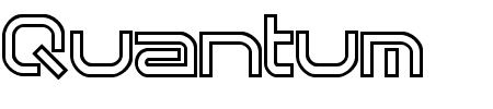 Quantum Flat Hollow (BRK) Schriftart