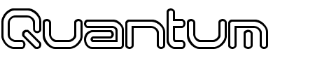 Quantum Round Hollow (BRK) Schriftart