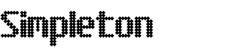 Schriftart Simpleton BRK: Mehr Infos & Zeichen Übersicht TTF: Simpleton BRK Schriftart