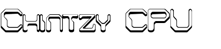 TTF: Chintzy CPU Shadowed BRK Schriftart