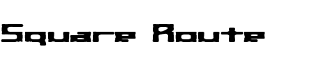 TTF: Square Route BRK Font