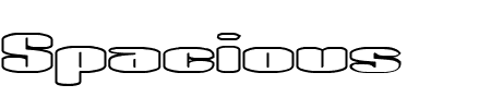 Schriftart Spacious Outlined BRK: Mehr Infos & Vorschau Generator TTF: Spacious Outlined BRK Schriftart
