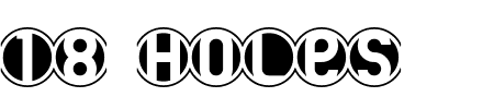 Schriftart 18 Holes BRK: Mehr Infos & Vorschau Generator TTF: 18 Holes BRK Schriftart