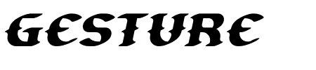 Gesture Slant BRK Schriftart
