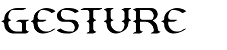 Gesture Thin BRK Schriftart