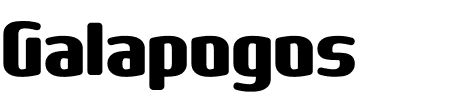 TTF: Galapogos BRK Schriftart