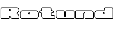 TTF: Rotund Outline BRK Schriftart