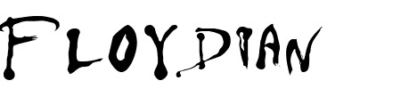 TTF: Floydian Schriftart
