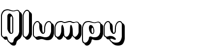 Schriftart Qlumpy Shadow BRK: Mehr Infos & Vorschau Generator TTF: Qlumpy Shadow BRK Schriftart