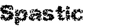 TTF: Spastic BRK Font