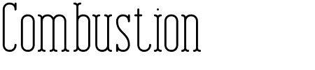 Schriftart Combustion Plain BRK: Mehr Infos & Vorschau Generator TTF: Combustion Plain BRK Schriftart