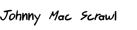 TTF: Johnny Mac Scrawl BRK Font