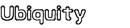 Schriftart Ubiquity BRK: Mehr Infos & Vorschau Generator TTF: Ubiquity BRK Schriftart