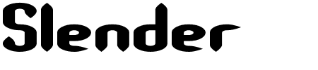 Slender Tube BRK Schriftart