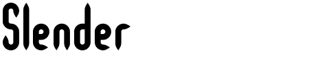 Slender Mini BRK Schriftart
