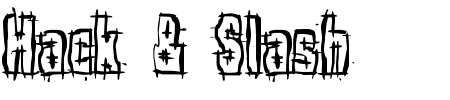 Schriftart Hack & Slash BRK: Mehr Infos & Vorschau Generator TTF: Hack & Slash BRK Schriftart