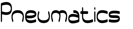 Pneumatics Tall BRK Schriftart