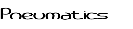 Pneumatics Wide BRK Schriftart